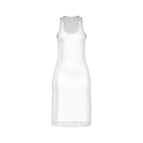 slim fit dress slacks Custom All-Over-Print Womens Racerback Tank Dress