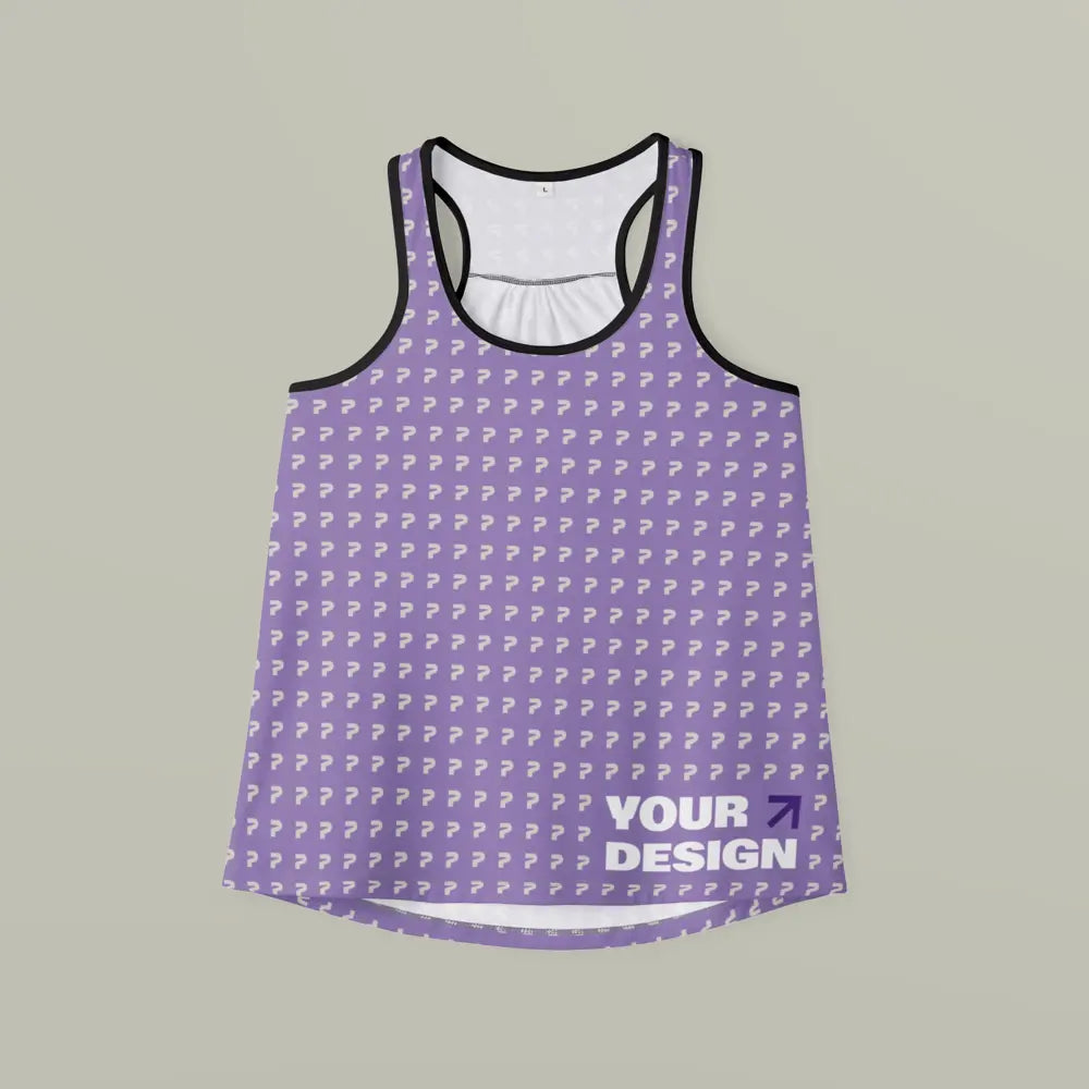 Custom All-Over-Print Womens Flowy Racerback Tank MDN
