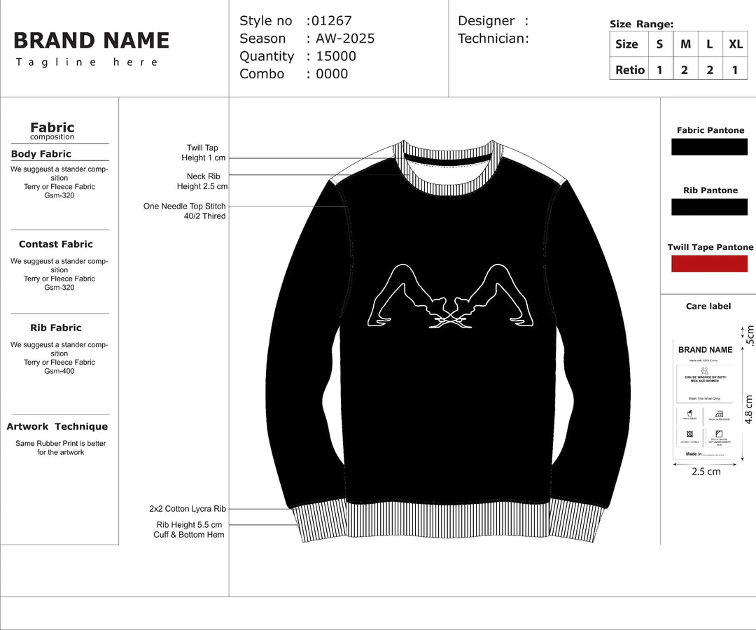 Tech Pack Design STYLUS APPAREL